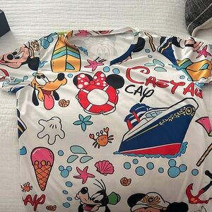Disney Kids Swim Rashguard - White and Red